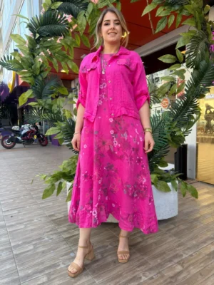 İtalyan %100 Keten Elbise Ceket Takım (38-48)