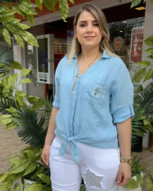 İtalyan Üretimi Keten Gömlek (38-44 Uyumlu) İtalyan Üretimi Keten Gömlek (38-44 Uyumlu)