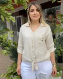 İtalyan Üretimi Keten Gömlek (38-44 Uyumlu)