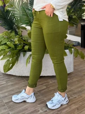 İtalyan Düz Renk Full Likralı Pantolon - 38-48 Uyumlu