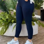 İtalyan Düz Renk Full Likralı Pantolon - 38-48 Uyumlu - Lacivert