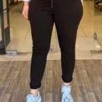 İtalyan Düz Renk Full Likralı Pantolon - 38-48 Uyumlu - Kahve