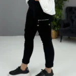 İtalyan Kargo Cep Full Likralı Pantolon (38-48 Uyumlu) - Siyah