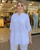İtalyan Viskon Payetli Gömlek