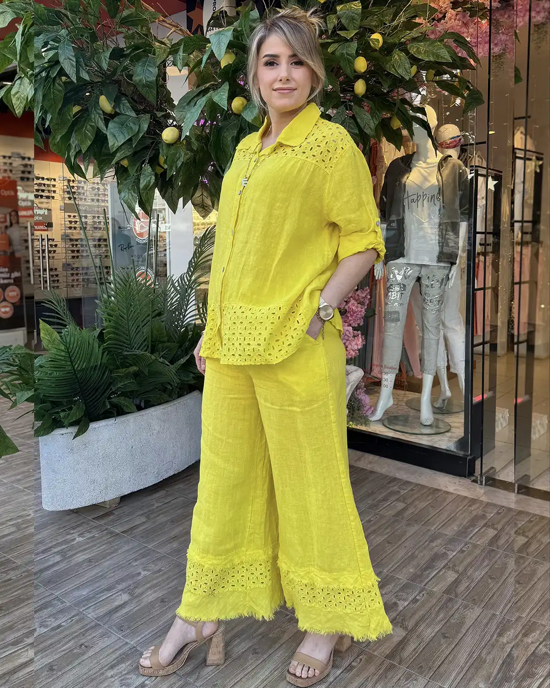 İtalyan Linen Keten Fistolu Alt Üst Takım (38-48 Uyumlu) İtalyan Linen Keten Fistolu Alt Üst Takım (38-48 Uyumlu) - Görsel 2