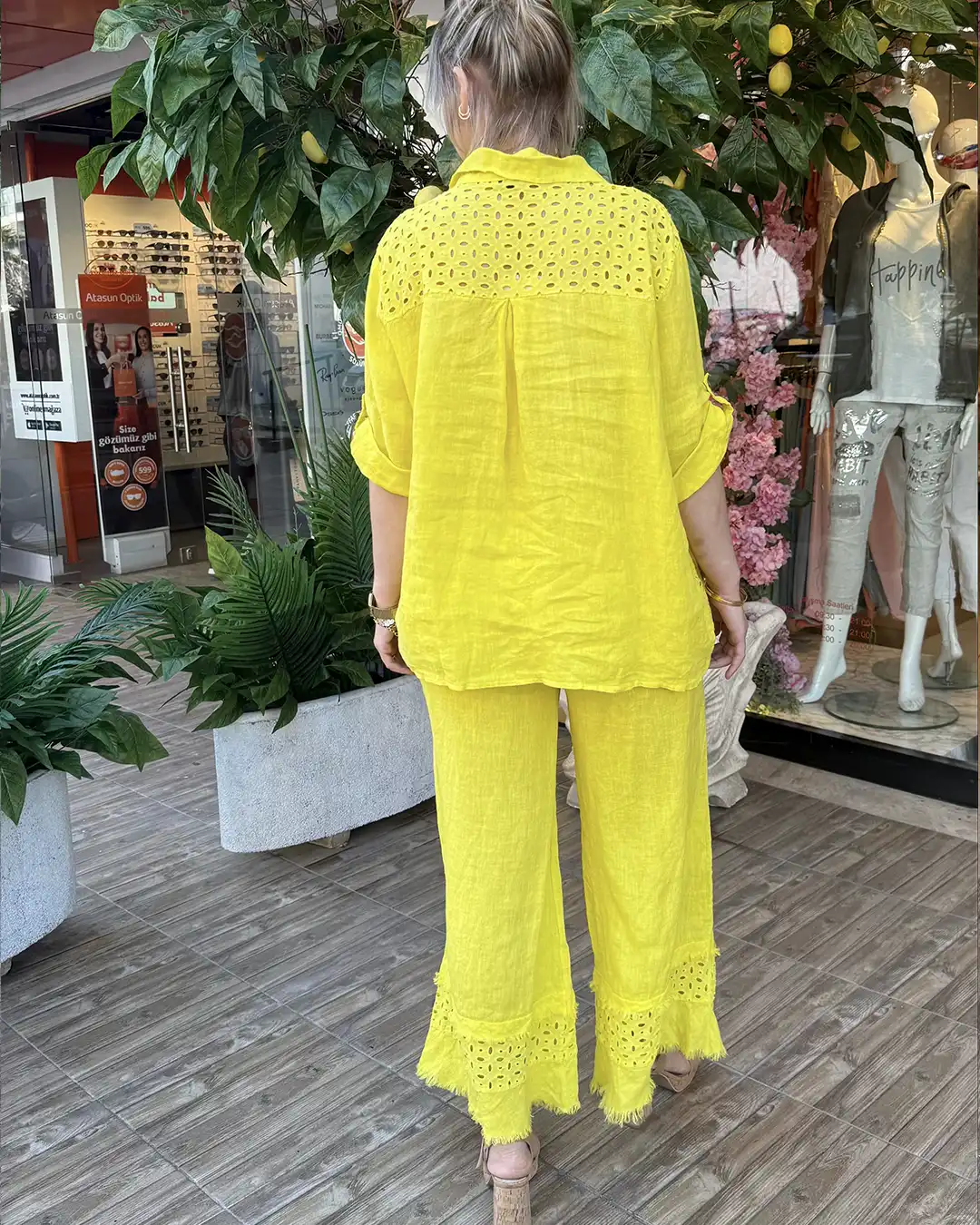 İtalyan Linen Keten Fistolu Alt Üst Takım (38-48 Uyumlu) İtalyan Linen Keten Fistolu Alt Üst Takım (38-48 Uyumlu) - Görsel 3