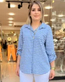 İtalyan Kareli Pamuk Gömlek