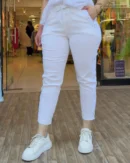 İtalyan Pul Çiçek İşleme Detaylı Full Likralı Pantolon