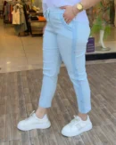 İtalyan Pul Çiçek İşleme Detaylı Full Likralı Pantolon