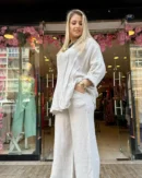 İtalyan Linen Keten Salaş Pantolon Tunik Takım
