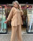 İtalyan Linen Keten Salaş Pantolon Tunik Takım