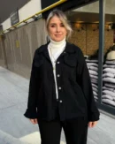 İtalyan Kabartma Desenli Pamuk Gömlek Ceket