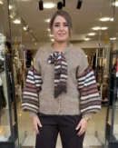 İtalyan Yün Alpaka Düğmeli Kadın Ceket